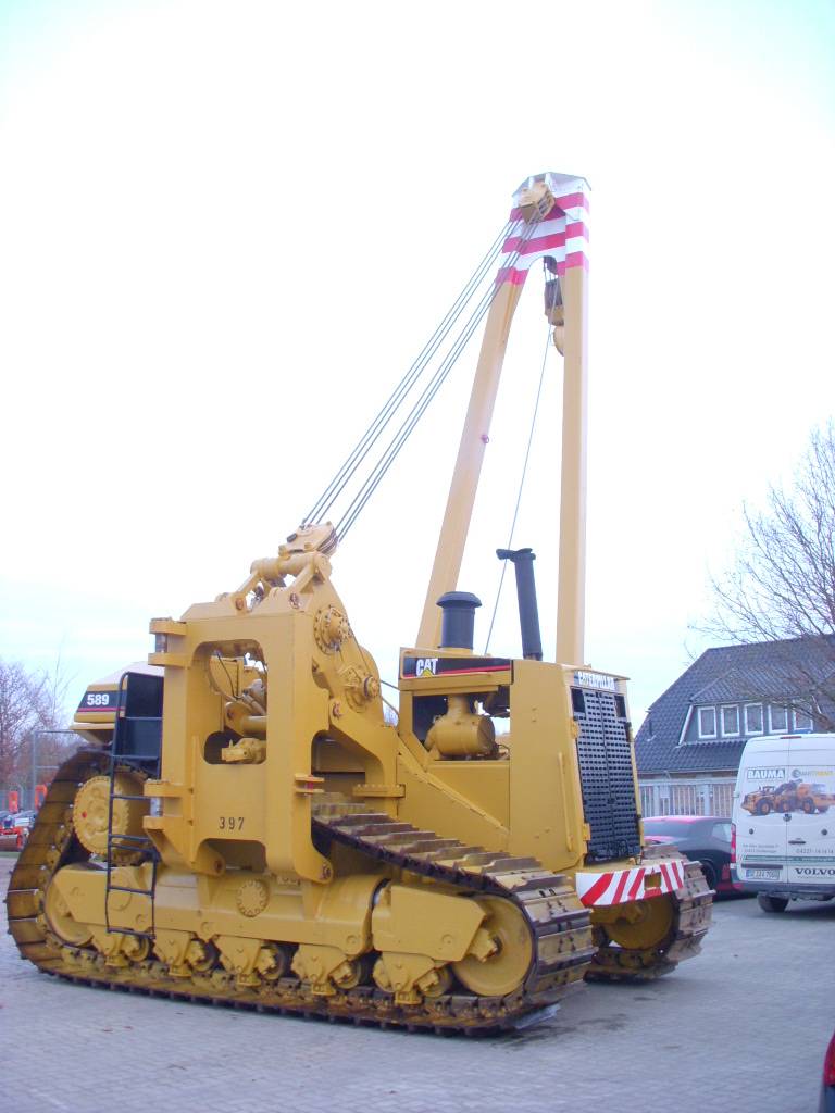 CAT 589 105 t Hubkraft 8x PIPELAYER MIETE / RENTAL