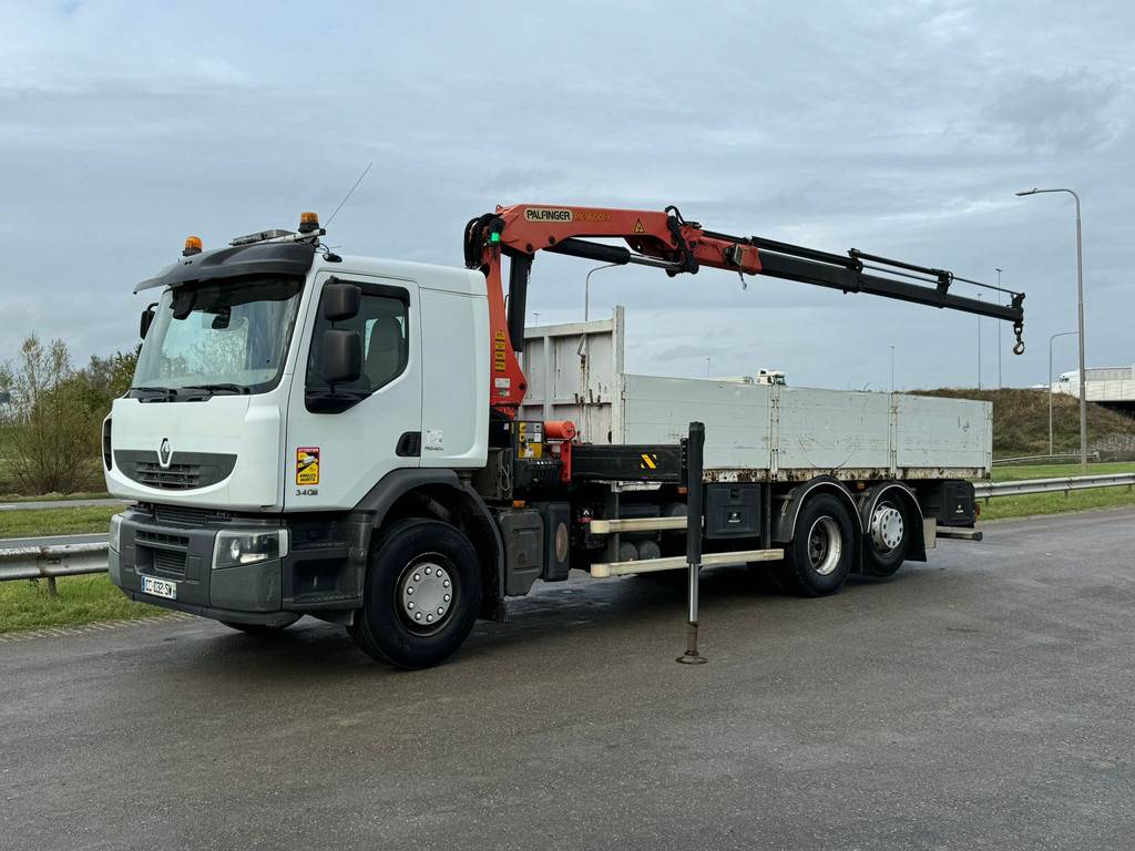 Renault PREMIUM 340.26 S 6x2 D with Palfinger PK16001K