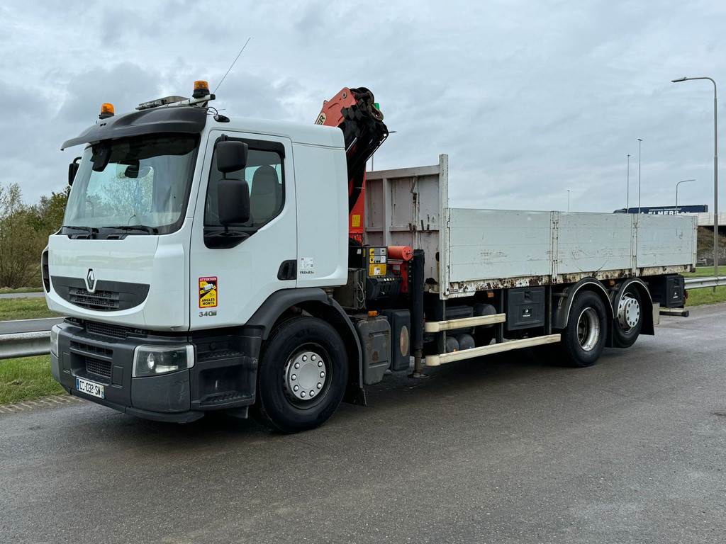 Renault PREMIUM 340.26 S 6x2 D with Palfinger PK16001K